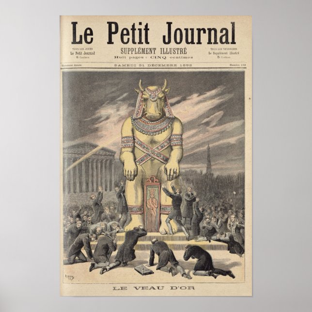 Póster El becerro dorado (Frente)