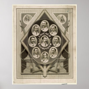 Póster El béisbol blanco de las medias de Chicago