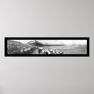 Póster El béisbol Chicago Pitt Photo 1908