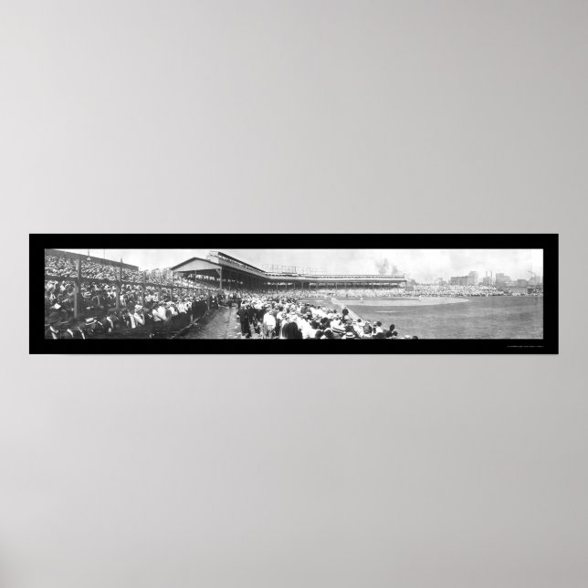 Póster El béisbol Chicago Pitt Photo 1908 (Frente)