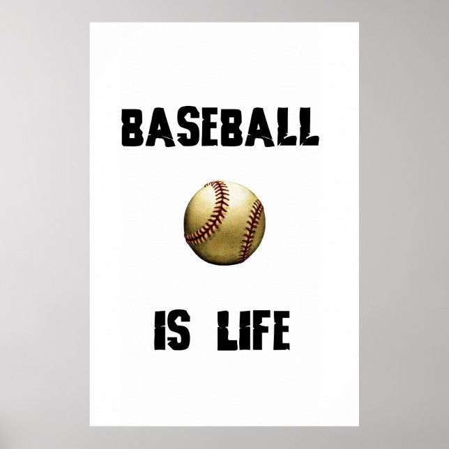 Póster El béisbol es LIfe (Frente)