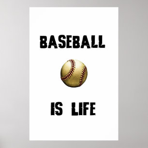 Póster El béisbol es vida