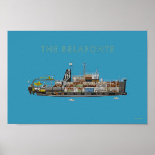 Póster El Belafonte El Acuático De La Vida