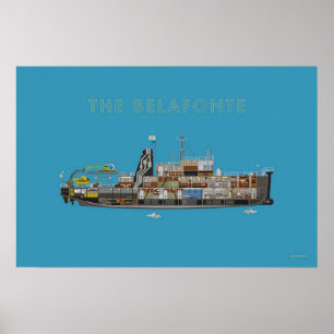 Póster El Belafonte El Acuático De La Vida
