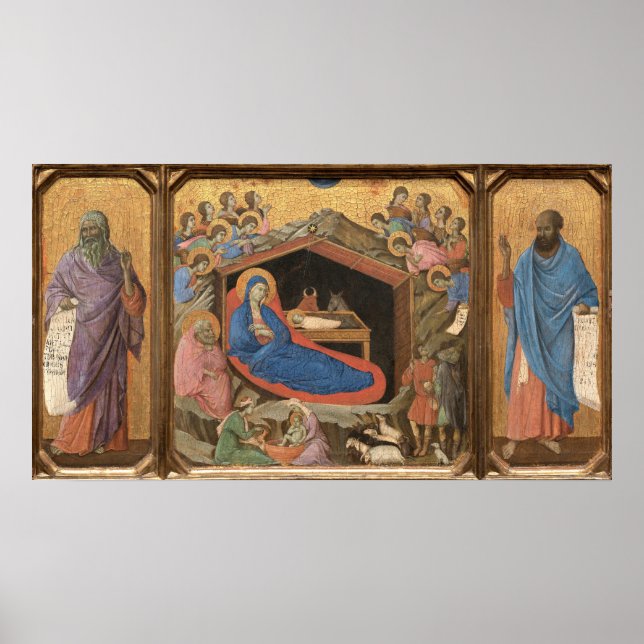 Póster El Bella Artes de Natividad Duccio di Buoninsegna  (Frente)