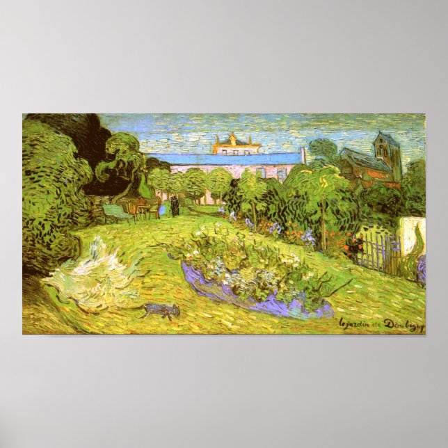 Póster El Bella Artes Garden Van Gogh de Daubigny (Frente)