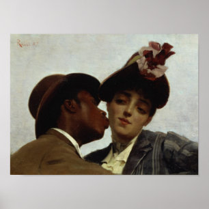 Póster El beso, 1887