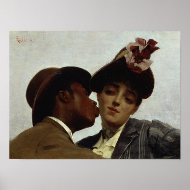 Póster El beso, 1887 (Frente)
