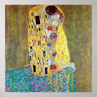 Póster El beso 2 de Gustav Klimt