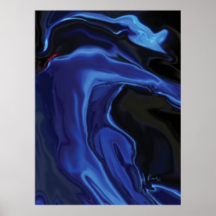 Póster El beso azul