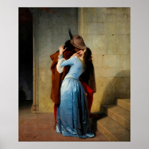 Póster El beso de Francesco Hayez