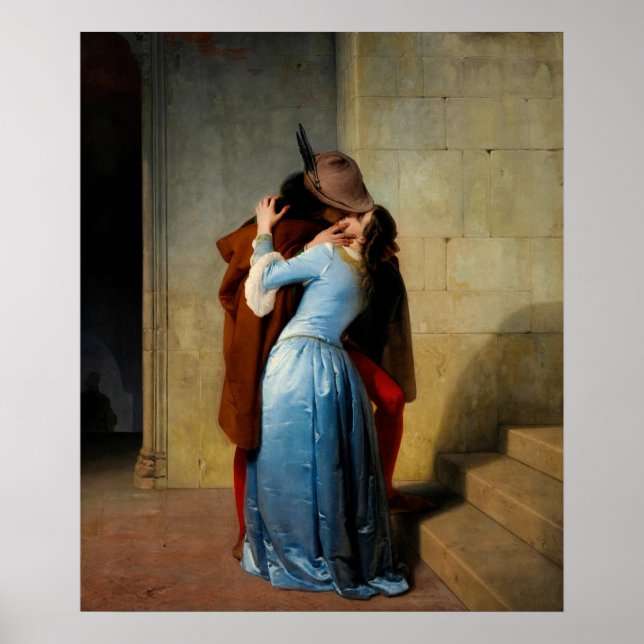 Póster El beso de Francesco Hayez (Frente)