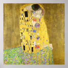 Póster El beso de Gustav Klimt