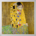 Póster El beso de Gustav Klimt<br><div class="desc">El beso de Gustav Klimt Poster</div>