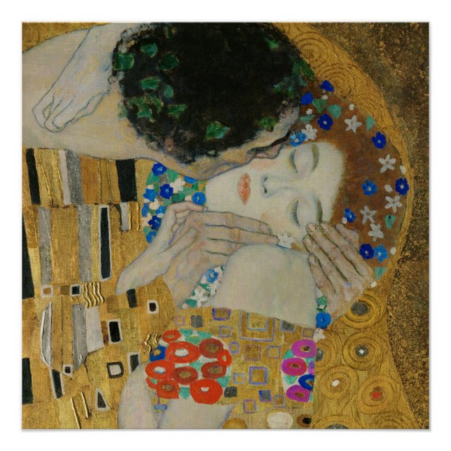 Póster El Beso de Gustav Klimt (Anverso)