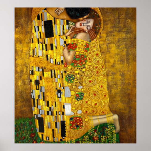 Póster El Beso De Gustav Klimt (Frente)