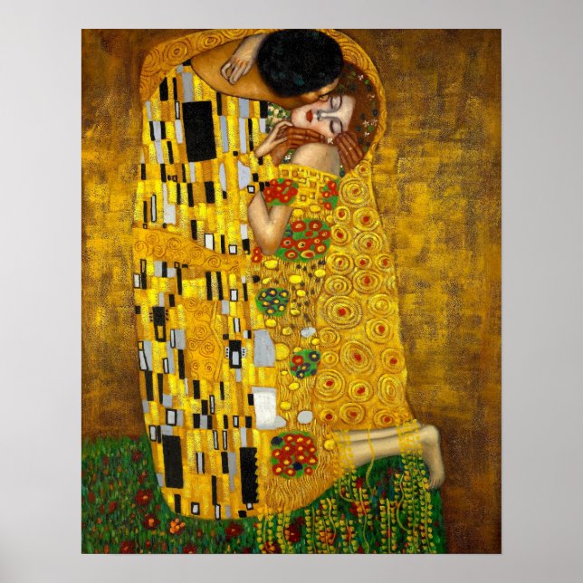 Póster El Beso De Gustav Klimt (Frente)