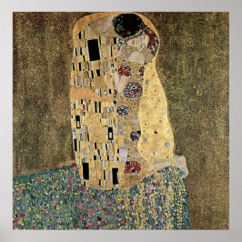 Póster El beso de Gustav Klimt (alrededor de 1908)