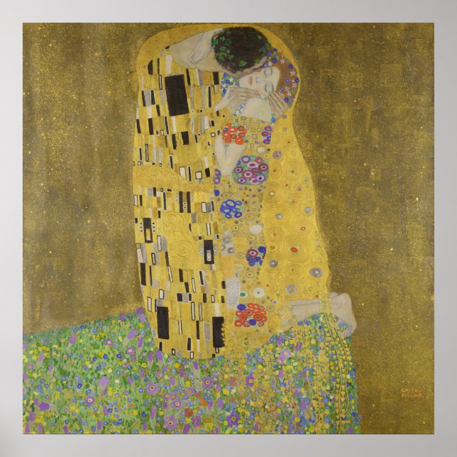 Póster El beso de Gustav Klimt - poster (Frente)