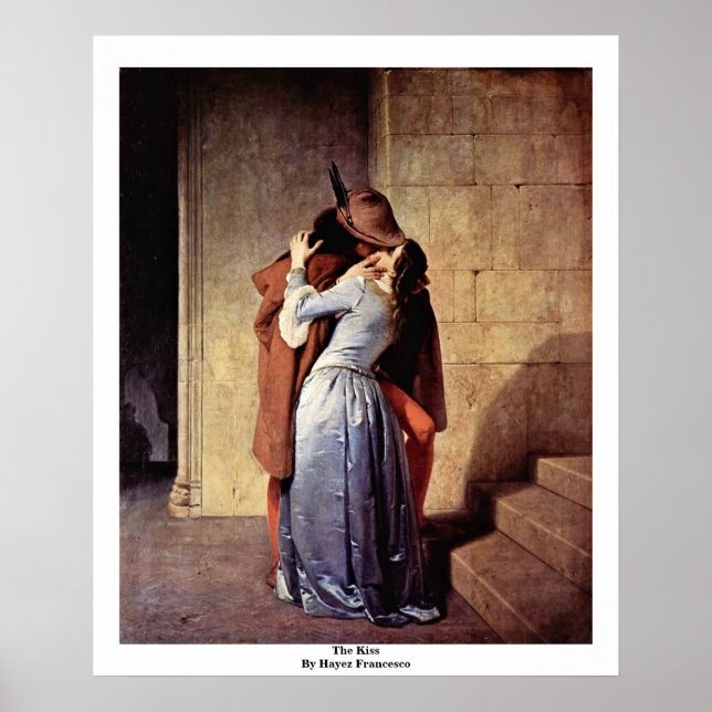 Póster El Beso De Hayez Francesco (Frente)