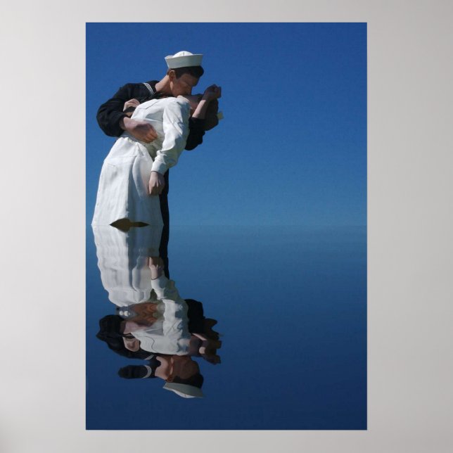 Póster El beso de la Segunda Guerra Mundial (Frente)