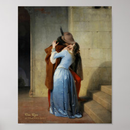 Póster El beso de las pinturas románticas de Francesco Ha