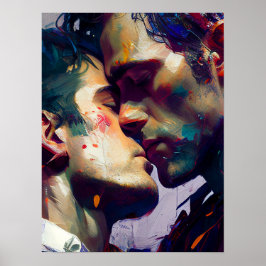 Póster El beso de los amantes gay