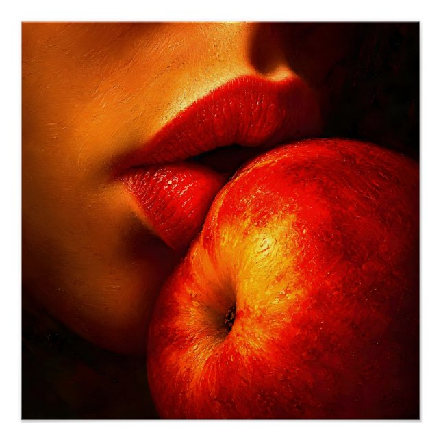 Póster El Beso de Nectarina – Un Retrato Íntimo (Anverso)