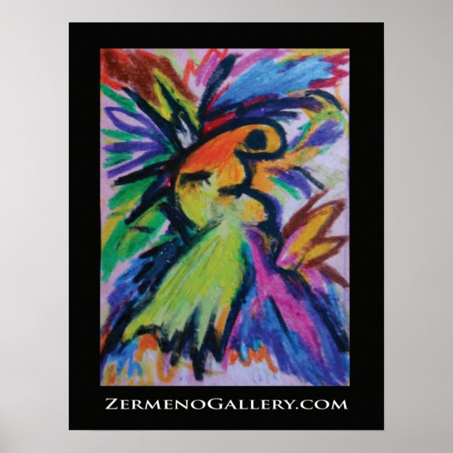 Póster "El beso" de ZermenoGallery.com (Frente)