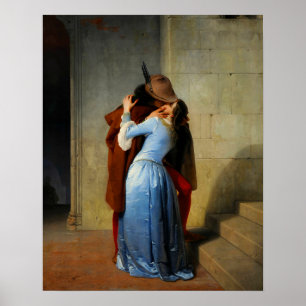 Póster El beso Francesco Hayez