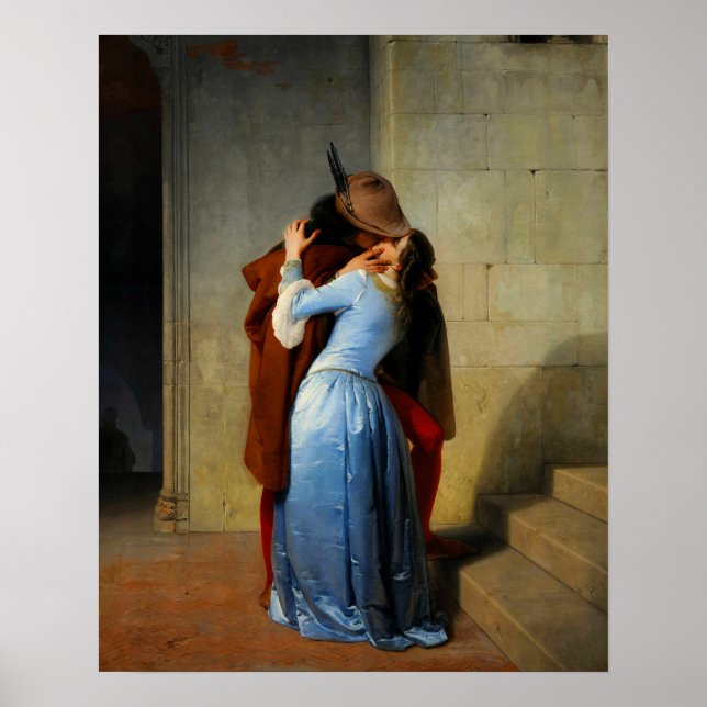 Póster El beso Francesco Hayez (Frente)