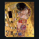 Póster El beso, Gustav Klimt<br><div class="desc">El Kiss (original Der Kuss) fue pintado por Gustav Klimt, y probablemente sea su obra más famosa. Comenzó a trabajar en ello en 1907 y es el punto culminante de su llamado "Periodo Dorado". Se trata de una pareja que, en diferentes tonalidades de oro y de símbolos, comparte un beso...</div>