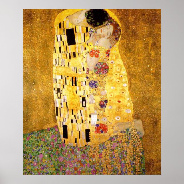 Póster El beso Gustav Klimt (Frente)