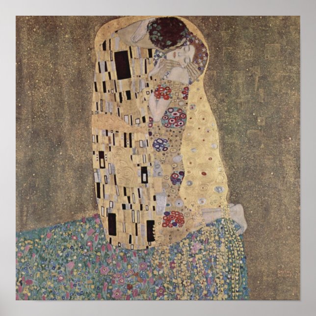 Póster El beso - Gustav Klimt Poster (Frente)