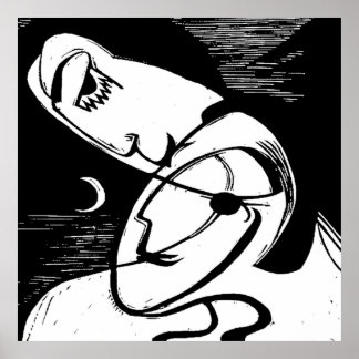 Póster El beso por la luna y el océano