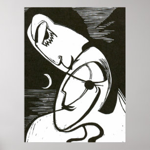 Póster El beso por la luna y el océano