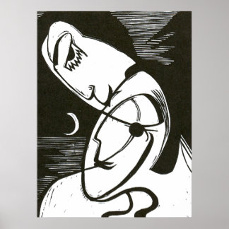 Póster El beso por la luna y el océano