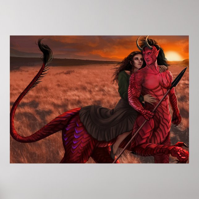 Póster El bibliotecario y el poster de la bestia (Frente)