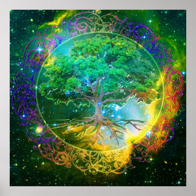 Póster El bienestar del árbol de la vida (Frente)