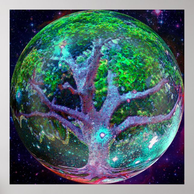 Póster El bienestar del árbol de la vida (Frente)