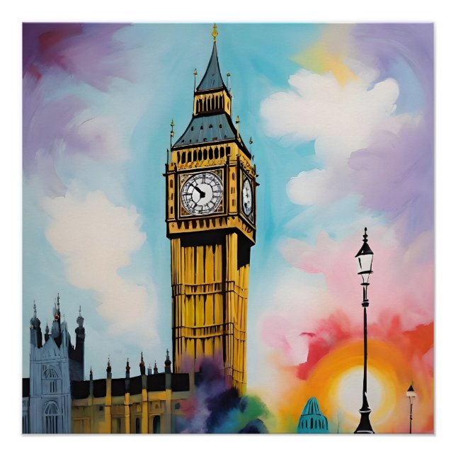 Póster El Big Ben de Londres (Anverso)
