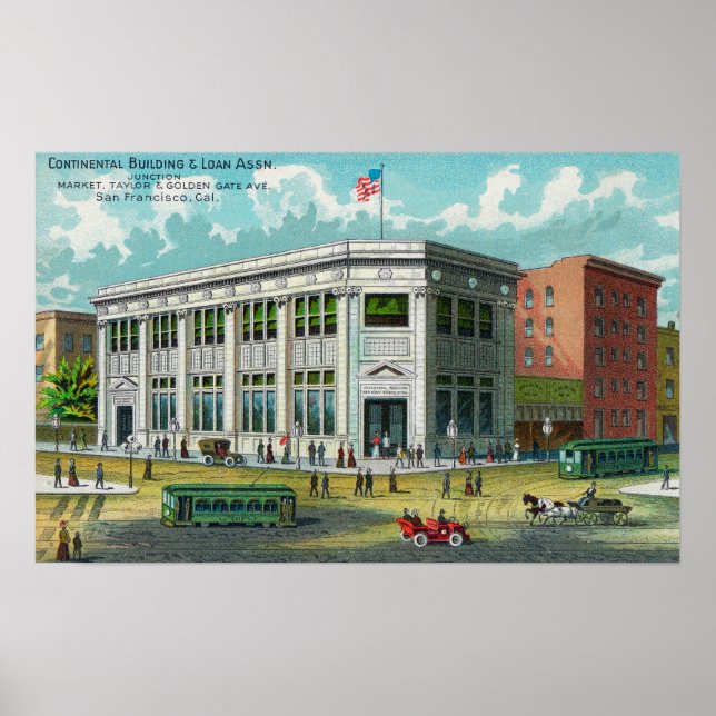 Póster El Bldg Continental y el Assn Loan. (Frente)