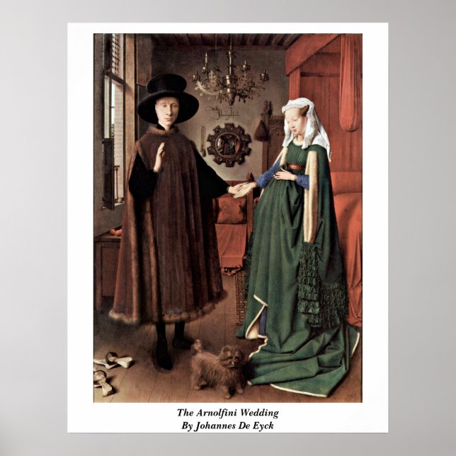 Póster El Boda Arnolfini De Johannes De Eyck (Frente)