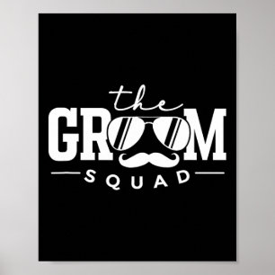 Póster El Boda Bacheller Party Gro del Escuadrón de Groom
