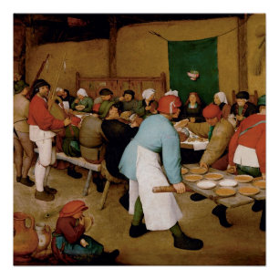 Póster El Boda campesino de Pieter Bruegel, el anciano