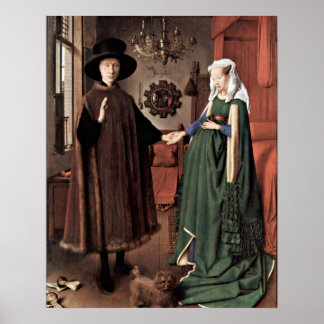 Póster El Boda de Arnolfini, por Jan van Eyck
