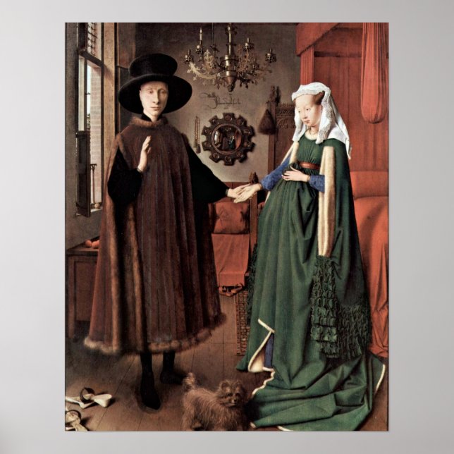 Póster El Boda de Arnolfini, por Jan van Eyck (Frente)