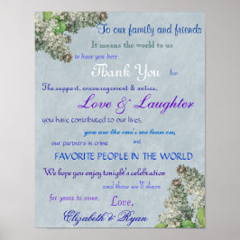 Póster El Boda de Purple Lilac gracias