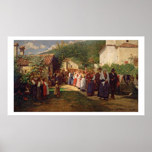Póster El Boda dorado (aceite sobre lienzo) (Frente)
