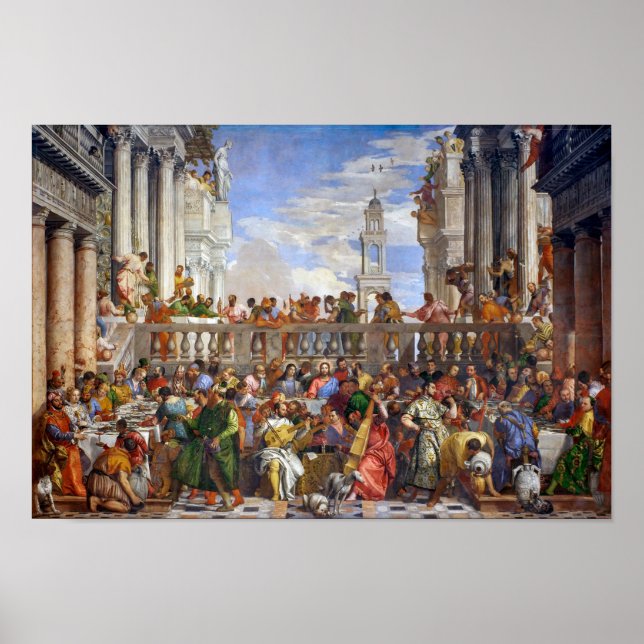 Póster El Boda en Cana Paolo Veronese | (Frente)